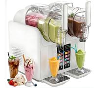 Machine à pâte fondante à haute efficacité, 430 W, double capacité de 2 L, verrouillage de sécurité pour enfants, machine à smoothie congelée polyvalente, préparation de 20 à 30 minutes, affichage LED