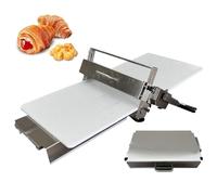 Machine à Pate Pliable, Manuel Laminoir Pate FeuilletéE Acier Inoxydable Multifonction, Avec Plaque De Laminage 30X60cm/40X90cm, éPaisseur RéGlable De 0 à 27 Mm, Pour Boulangerie, Pizza Et Croissants