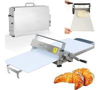 Machine à pâte pliante professionnelle avec manivelle, épaisseur réglable pour croissants, pâte feuilletée et cuisine à la maison