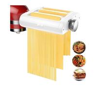 Machine à pâtes 3 en 1, ensemble Compatible avec les mélangeurs sur socle KitchenAid, comprend un rouleau de feuilles de pâtes, un coupe-Spaghetti, un coupe-Fettuccine Ma