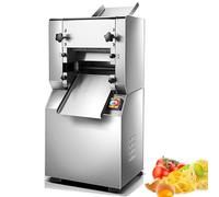 Machine à PâTes Commerciale, Machine à Nouilles éLectrique, Rouleau à Presser Les Nouilles à la Peau des Boulettes de PâTes, Rouleau de 9,4 Pouces 2,2 KW avec Coupeur de 1,5/2/3 Mm,WideNoodle-1.5mm