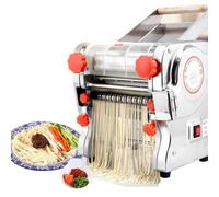 Machine À Pâtes Électrique 550 W En Acier Inoxydable, Machine À Pétrir Et À Couper La Pâte Professionnelle Épaisseur Réglable De 0,5 À 20 Mm) Pour Nouilles/Spaghetti/Lasagnes(180)