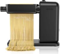 Machine à pâtes électrique Arendo 120W, 5 réglages d'épaisseur, largeur de pâte 14 cm, avec rouleau à pâtisserie, embouts pour pâtes 2mm & 6mm, pieds antidérapants, pour spaghettis, tagliatelles, lasa