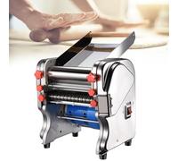 Machine à PâTes éLectrique, Laminoir à PâTes En Acier Inoxydable Presse à PâTes Multifonctionnelle 16/18/20 Cm Avec Coupe-Spaghettis 3/9 Mm, Pour Fettuccine, Lasagnes Et Tagliatelles(FKM160)