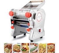 Machine à pâtes électrique, machine à pâtes automatique, presse à nouilles, coupe-nouilles avec pince pour spaghetti, lasagne, tagliatelle, largeur 2 mm / 6 mm / 3 mm / 9 mm width 22cm 1.8mm