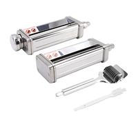 Machine à pâtes en acier inoxydable, accessoire, 8 vitesses, feuille, mélangeur à rouleaux, Kit de presse à nouilles pour mélangeur sur socle
