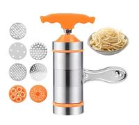 Machine à pâtes manuelle en acier inoxydable, 7 nouilles à manivelle haute vitesse, répond à vos besoins de nouilles et spaghettis. Accessoires de cuisine ménagers pour le thé avec tourner la poignée