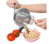 Machine à pâtes manuelle en acier inoxydable, machine à nouilles à manivelle, extrudeuse à macaroni portable pour spaghettis, fettuccines, gnocchis et pâtes fraîches faits maison