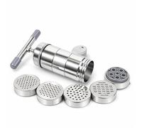 Machine à Pâtes Manuelle en Acier Inoxydable Portable - Presse Multifonction pour Nouilles Fraîches Spaghetti Fettuccine Lasagne