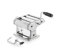 Machine à Pâtes Manuelle - Laminoir à Pâtes Acier Inox Spaghettis, Tagliatelle, Lasagnes - Manivelle amovible - Recettes Incluses