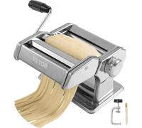 Machine à pâtes manuelle Machine à pâtes, 9 niveaux 0,3-3 mm réglable Machine à pâtes pour lasagnes, raviolis, spaghettis, tagliatelles, résistant à la corrosion Coupeuse de pâtes inoxydable
