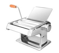 Machine à PâTes Manuelle Petite machine à pâtes manuelle multi-cinétique en acier inoxydable, outil de cuisine for la maison Laminoir à PâTes Manuel(Silver Three)