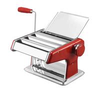 Machine à PâTes Manuelle Petite machine à pâtes manuelle multi-cinétique en acier inoxydable, outil de cuisine for la maison Laminoir à PâTes Manuel(Red Three)