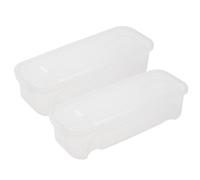Machine à pâtes micro-ondes - Cuiseur à nouilles 29 x 14 cm, ensemble de 2 récipients, couvercle passoire intégré, boîte de rangement compacte | Préparation facile des repas pour la cuisine à domicile