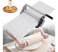 Machine à pâtes pliable en acier inoxydable robuste avec épaisseur réglable pour pizza, boulangerie, pâtisserie et restaurant