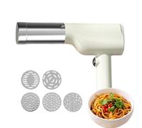 Machine à pâtes rechargeable - Coupe-nouilles électrique sans fil avec 6 formes différentes | Presse à pâtes automatique pour restaurant à la maison, spaghetti frais maison fettuccine Fentes, pâtes de