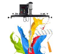 Machine à peinture électrique Pealiritansemen, agitateur à tambour avec brosse rotative, moteur à aimant permanent servo, support rétractable de 72 à 120 cm, for usage industriel et commercial