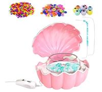 Machine à perler électrique portable pour travaux manuels à la maison - Enfile-perles multifonction avec poignée ergonomique et écran LED - Kit de cordage de perles haute efficacité