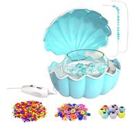 Machine à perler électrique portable pour travaux manuels à la maison - Enfile-perles multifonction avec poignée ergonomique et écran LED - Kit de cordage de perles haute efficacité