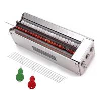 Machine à perler électrique, toupie automatique à double canal avec 6 aiguilles, 3 vitesses de contrôle, outil de bijoux en acier inoxydable, convient aux perles de 3 à 16 mm pour loisirs créatifs