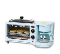 Machine À Petit-déjeuner À Four Portable, Machine À Four Multifonction avec Machine À Café Et Plaque Chauffante, Réglage À Double Bouton, Machine À Petit-déjeuner pour Cuisinettes D'apparteme Color B