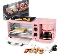 Machine à petit-déjeuner multifonction électrique (1050 W), station petit-déjeuner 3 en 1, avec bol de cuisson de 1,2 L, grande cuve de cuisson de 9 L et cafetière.,A