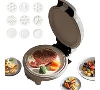 Machine à petit-déjeuner multifonctionnelle 9 en 1, gril à sandwich électrique, gaufrier avec contrôle de température réglable, revêtement antiadhésif, sûr et durable