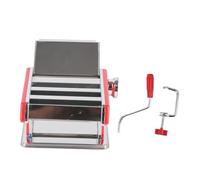 Machine à Pétrir Manuelle en Acier Inoxydable, Épaisseur Réglable, Machine à Pâtes Multifonctionnelle pour Pâtes Maison - Durable, Facile à Utiliser, Parfaite pour Nids de Pâtes (Rouge)