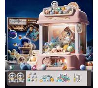 Machine a Pince Bonbon avec Télécommande , Jouet à Griffe avec Lumière Et Musique,2 Poupées Panda,25 Poupées pour Garçons Filles Âge 3-8 ,Pink
