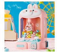 Machine à Pinces pour Enfants Machine a Bonbon avec Pince avec 30 Peluches,10 Gashapons Machine Attrape Bonbon Machine Attrape Bonbon pour Garçons Filles Âge 5-8-10-13,Rabbit