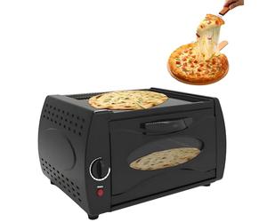 Machine à pizza électrique avec contrôle de la température et verre visuel, four 2100 W pour la maison et la cuisine