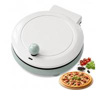 Machine à pizza électrique, cuiseur de comptoir antiadhésif de 23 cm | Four à pizza électrique d'intérieur, frit/cuit/bouilli/sauté, pour rotis, crêpes et omelettes(blue)