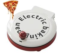 Machine à pizza, four électrique portable, chauffage double face 1000 W pour plats frits, cuits au four et sautés, crêpes et omelettes de 20,3 cm