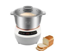 Machine à Pizza Maison, Robot à Pâte électrique 5L/7L, Mélangeur à Pâte Automatique Pour Pain Pizza Dumplings, Pétrisseur Acier Inoxydable(5L)