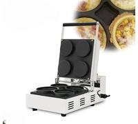 Machine à Pizza Mini Professionnelle avec Design à Bascule - Four Électrique 4-en-1 en Acier Inoxydable, Plaque Antiadhésive pour Snacks, Tartelettes et Quiches, Contrôle Température pour Food Truck