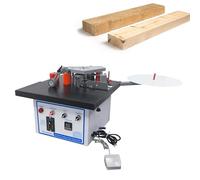 Machine à plaquer les chants à coupe automatique, plaqueuse de chants de menuiserie de table avec affichage de la température,plaqueuse de chants à double encollage pour chants droits