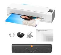 Machine à plastifier de Bureau SL998 pour Documents A3 A4 A5 A6 Système Multifonctionnel 6 en 1 à 2 Rouleaux Chauds et froids de 12,5 Pouces de Largeur maximale avec Coupe-Papier