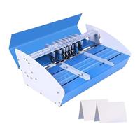 Machine à plier électrique 3 en 1, rainureuse à papier 520 mm avec règle graduée, rainureuse multifonctionnelle à lignes pointillées, profondeur de pliage réglable, pour documents et cartes