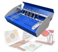 Machine à plier multifonction - Outil de marquage de lignes pointillées pour cartes, invitations, tickets, 3 en 1 - Machine à plier/pointillé/couper le papier - 460 mm