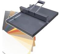 Machine à plier, plieuse manuelle de papier de 350/450 mm avec règle de positionnement, machine de bureau pour cartes de vœux, brochures et photos (D350)