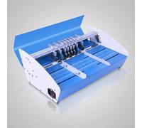 Machine à plisser électrique 3 en 1, multifonction avec ressort de réinitialisation pour la précision, parfaite pour les documents, invitations et projets d'artisanat