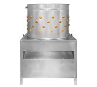 Machine à plumer de volaille 50 cm Tambour automatique poulet, dinde, canard, oiseaux, tuyau d'eau rotatif, goulotte de vidange en acier inoxydable, 99 doigts en caoutchouc, 2 HP 220 V, capacité 6