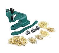 Machine à Poinçonner à œillets, Presse à Oeillets Rapid Pince à Riveter Outil de Presse Manuelle Professionnelle pour Oeillets 3 Matrices + 900 œillets Taille du Trou 6 mm, 10 mm, 12 mm