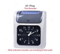 Machine à Pointer, Enregistreur de Temps électronique, Machine d'enregistrement du Temps des employés, Horloge, Carte de présence for enregistreur de Temps(Dark Grey AU Plug)