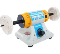 Machine à polir d'établi Mini 320W, Vitesse réglable de 800 à 10000 TR/Min, Conception à Double Broche pour ponçage et Polissage simultanés, pour Bijouterie, Bois, métal, Artisanat DIY