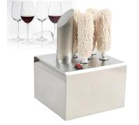 Machine À Polir Les Verres À Vin Industrielle, Machine À Polir Le Verre Industrielle, Polisseuse À Verres À Vin Électrique, Nettoyage Sans Rayures, Séchage Instantané, Pour Bars, Restaurants 5头