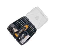 Machine à polir, Mini meuleuse sans fil 3 vitesses réglables 3.6V, bricolage, broyeur métallique, Recharge USB avec 57 accessoires, Kit d'outils rotatifs électriques