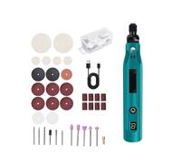 Machine à polir, Perceuse sans fil USB, Mini gravure sans fil, polissa, perceuse électrique for bijoux, outils métalliques, stylo de gravure sans fil anti-poussière(Blue-39pcs)