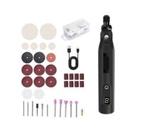 Machine à polir, Perceuse sans fil USB, Mini gravure sans fil, polissa, perceuse électrique for bijoux, outils métalliques, stylo de gravure sans fil anti-poussière(Black-39pcs)