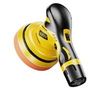 Machine à Polir Portable Haute Puissance pour Voitures 150mm 12V 6000mAh Jaune/Noir
